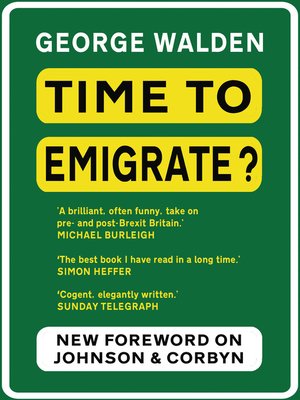 cover image of Time to Emigrate